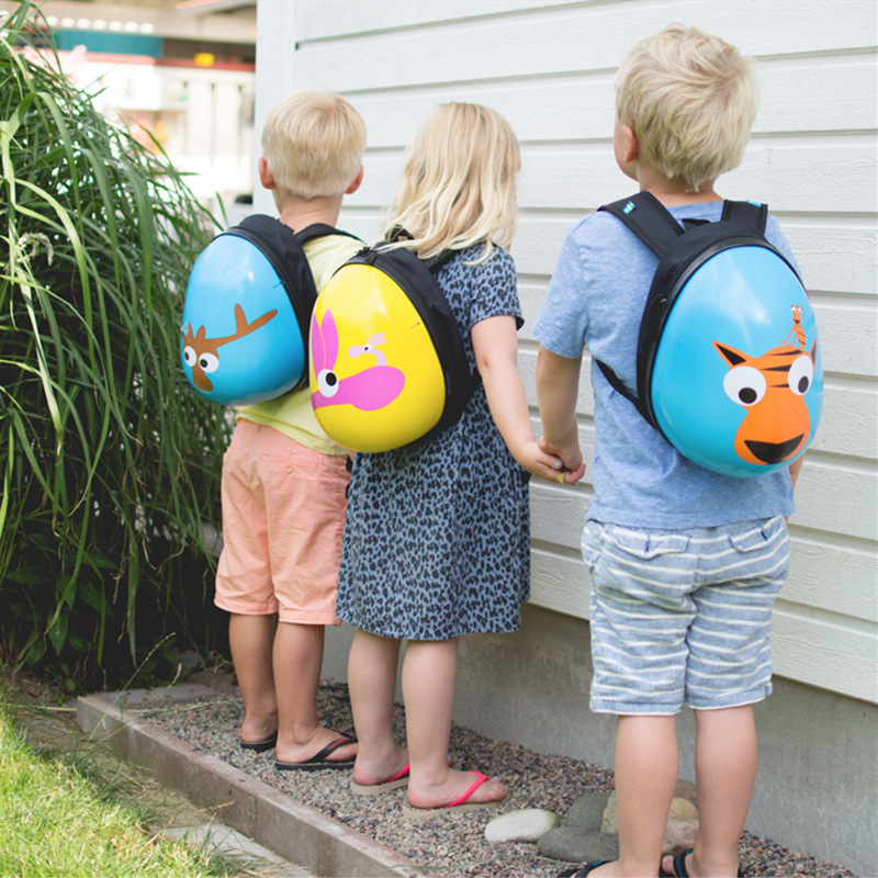 外贸德国eggKids品牌 蛋形幼儿书包 儿童硬壳书包 可微商一件代发