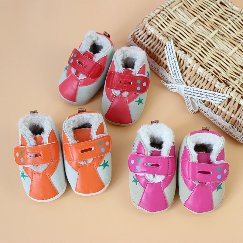 厂价批发优质宝宝学步棉鞋，秋冬妈妈喜欢的婴儿棉鞋4523